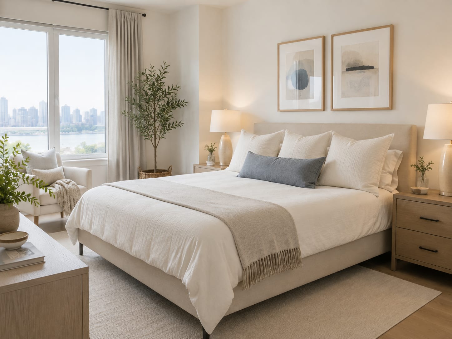 A tidy living room kept fresh on a recurring schedule